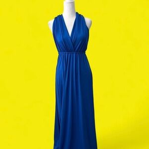 Elegant Blue Maxi Dress